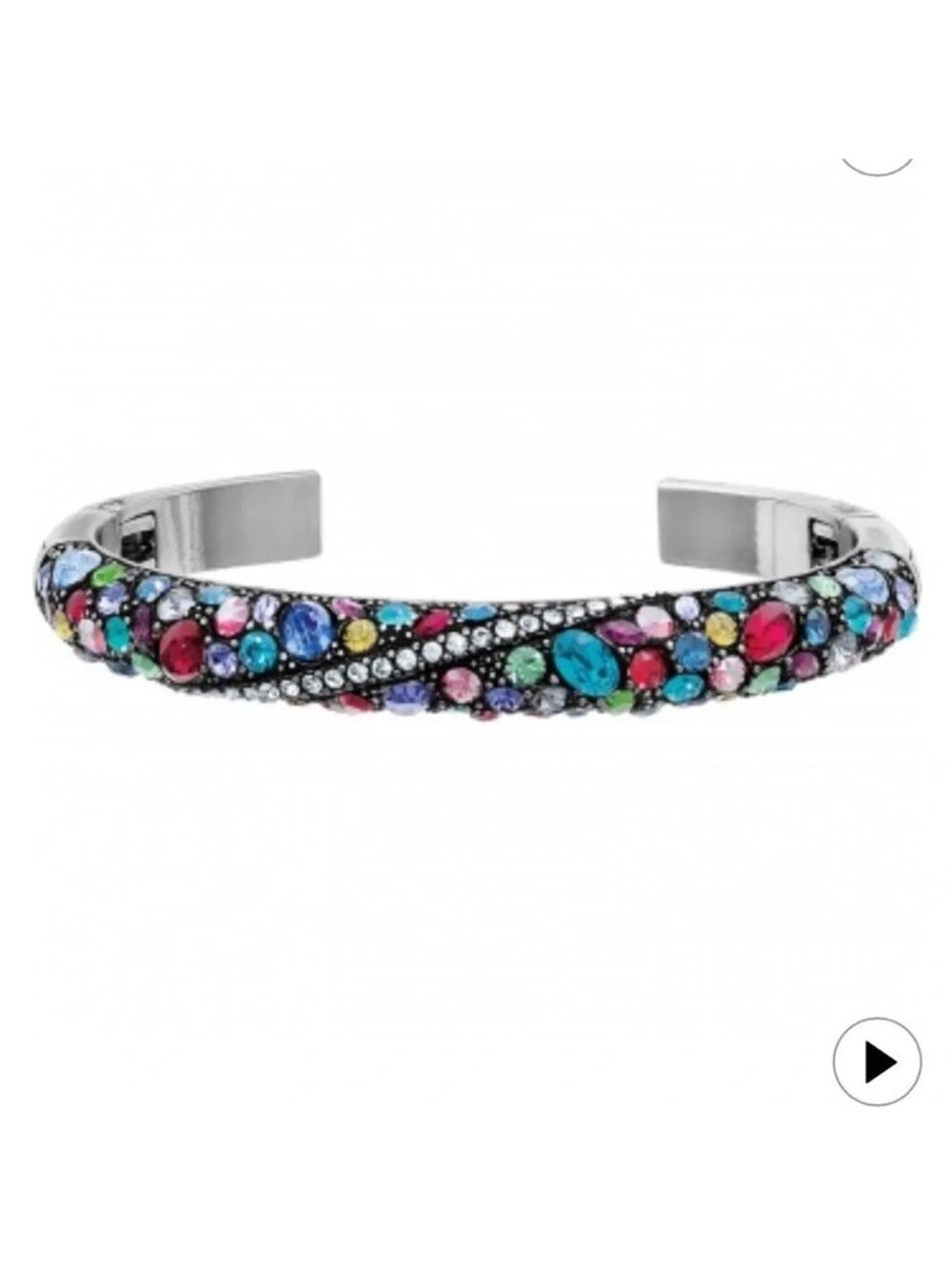 Brighton Trust Your Journey Red Crystal Bangle Bracelet NWT JF3953